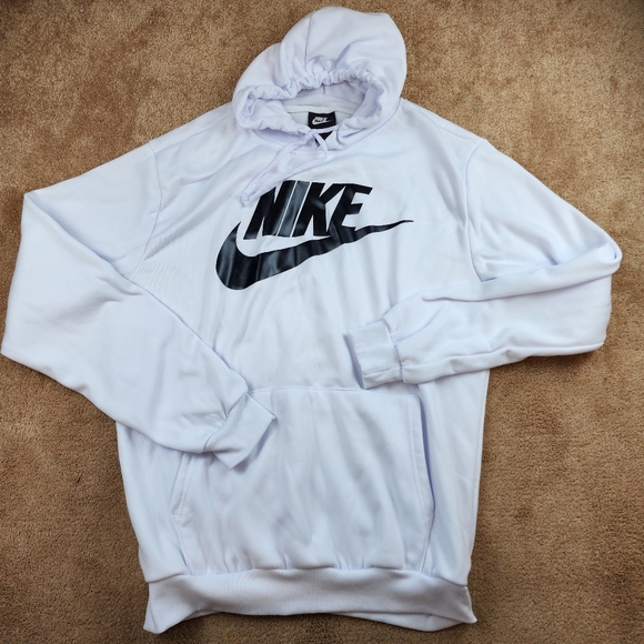 Nike Other - Nike Hoddie Pullover Men's Sz XL White Big Logo Spell out